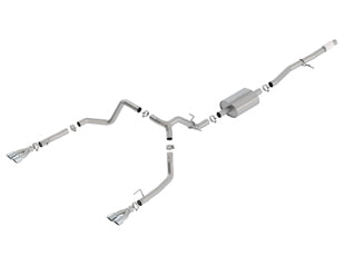 Borla 140781 Cat-Back For '19-'23 Chev. Silv. 1500/Gmc Sierra 1500 5.3L V8 At 2&4Wd Ext. Cab (6' 7') Bed./Crew Cab (5' 9') Bed Incl. T.B. O.E. Split Rear Exit. Add Adapt. 60708 Crew Cab (6' 7') Bed