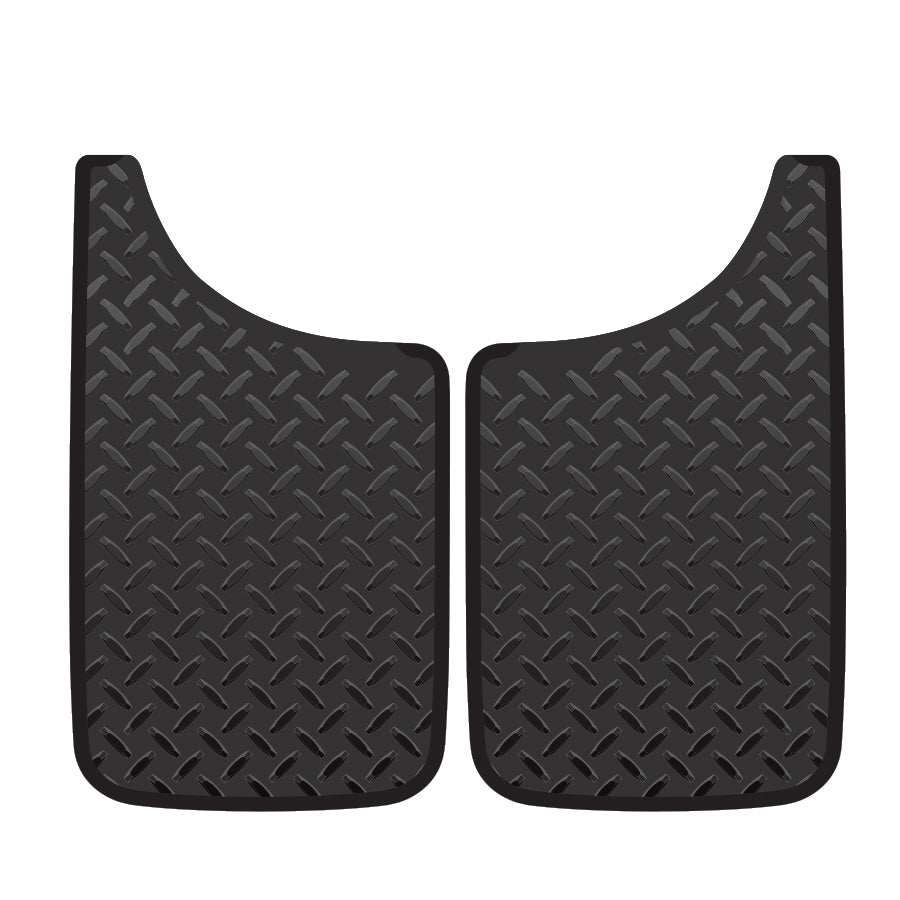 Plasticolor - 000548R01 - Mud Guard Diamond Plate 11X19