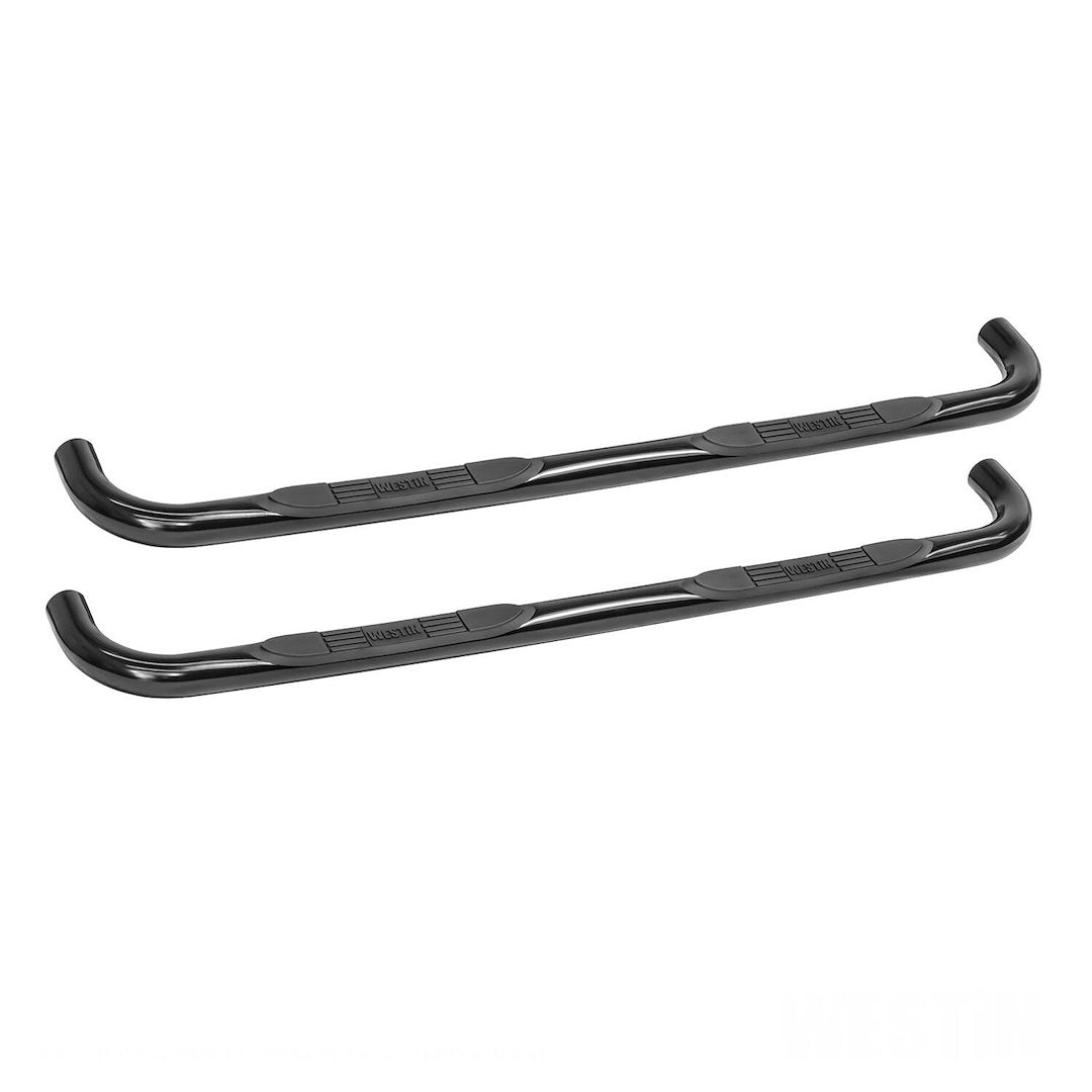 Westin 23-3815 E-Series 3 Round Nerf Bars Fits 2014-2018 Silverado Sierra 1500 Double Cab (Body Mount) 2019 Silverado Ld Sierra 1500 Limited Double Cab (Body Mount) Black Pair