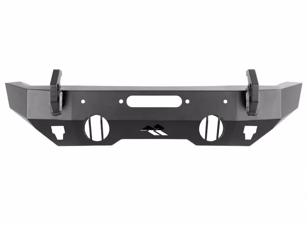 Rugged Ridge Hd Bumper, Front | Stubby, Steel, Textured Black | 11540.32 | Fits 2018-2024 Jeep Wrangler Jl; 2020-2024 Jeep Gladiator Jt