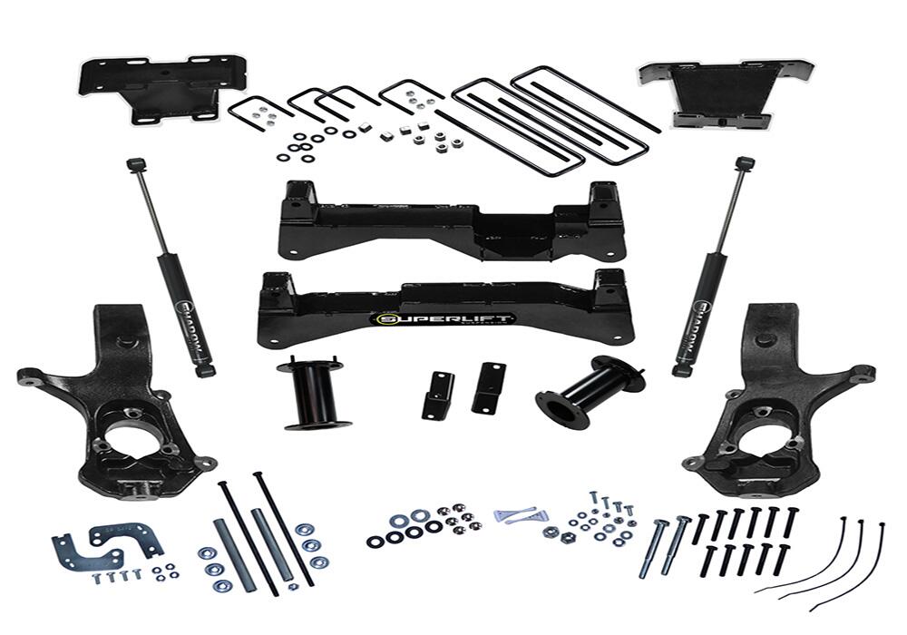 Realtruck Superlift Suspension | 3508 | Rear Component Box | One Box Of Multi Box Kit | Fits 2007-2016 Gm 1500 2Wd Cast Steel Arms; 2014-2018 Gm 1500 4Wd W/ Oe Alum. Or Stamped Steel Arms; 8' Lift Kit