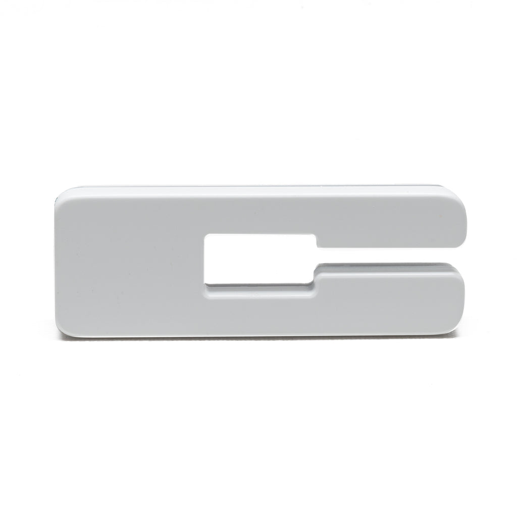 Oracle Lighting 3140-A-001 Single Universal Illuminated White Led Letter C With Matte White Finish Letter Badge - Sleek Design - Customized High-End Appearance