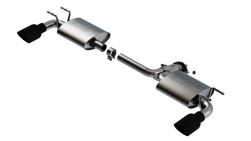 Borla 11970Bc Axle-Back System For 2019-2023 Mazda 3 Naturally Aspirated/ 2021-2023 Turbo 2.5L 4 Cyl. Automatic/Manual Transmission Front Wheel Drive/All Wheel Drive 4 Door Hatchback.