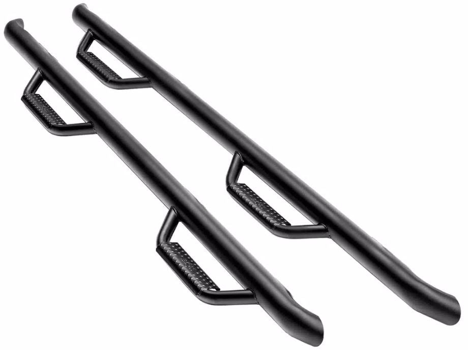 Realtruck Nerf Steps For Ford Bronco | Cab Length, Heavy Duty Steel, Gloss Back | F2172B | Fits 2021-2024 Ford Bronco 4 Door Suv, Srw Gas