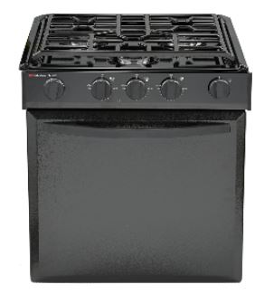 Suburban Chevrolet Mfg 3505A Standard Series Range - 22' With Black Top/Black Door And Piezo Ignition