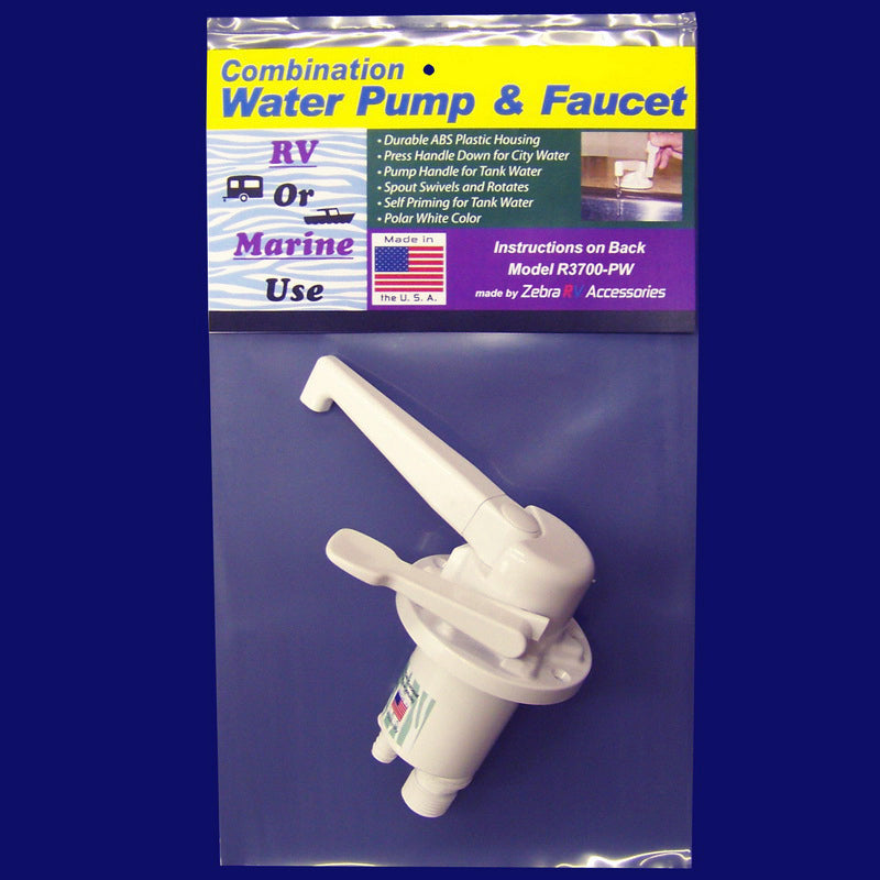 Zebra Rv (R3700-Polar White Combo Water Pump