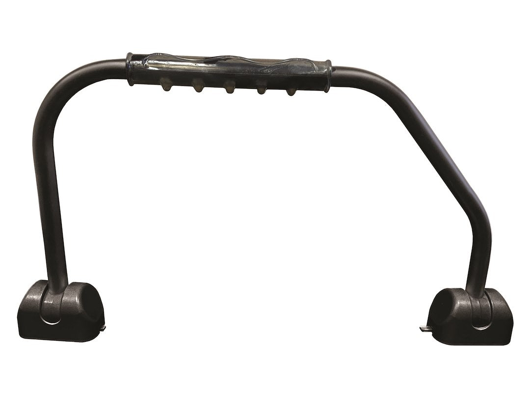 Rv Designer R227 Gripsafe Handrail Assist - Locking Folding Aluminum Grab Handle With Notched Grip - Safe Entry Assist For Rv Door - Easy Installation, 27 Inch, Black