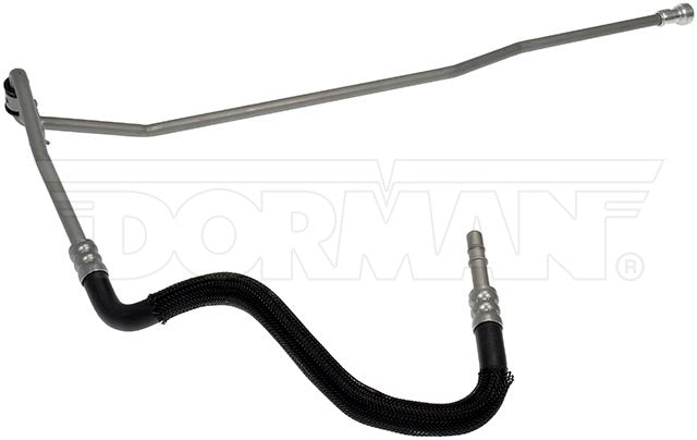 Dorman Automatic Transmission Oil Cooler Hose Assembly, Model 624-938, Steel, Compatible with Ford/Lincoln, Black/Silver