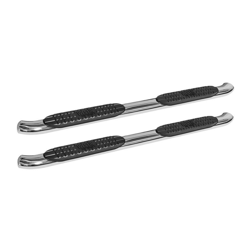 Westin 21-21950 Pro Traxx 4 Oval Nerf Bars Fits 2007-2013 Silverado Sierra 1500 Crew Cab 2007-2010 Silverado Sierra 2500 3500Hd 2011-2014 Silverado Sierra 2500 3500Hd (Exc Diesel) Polished Pair