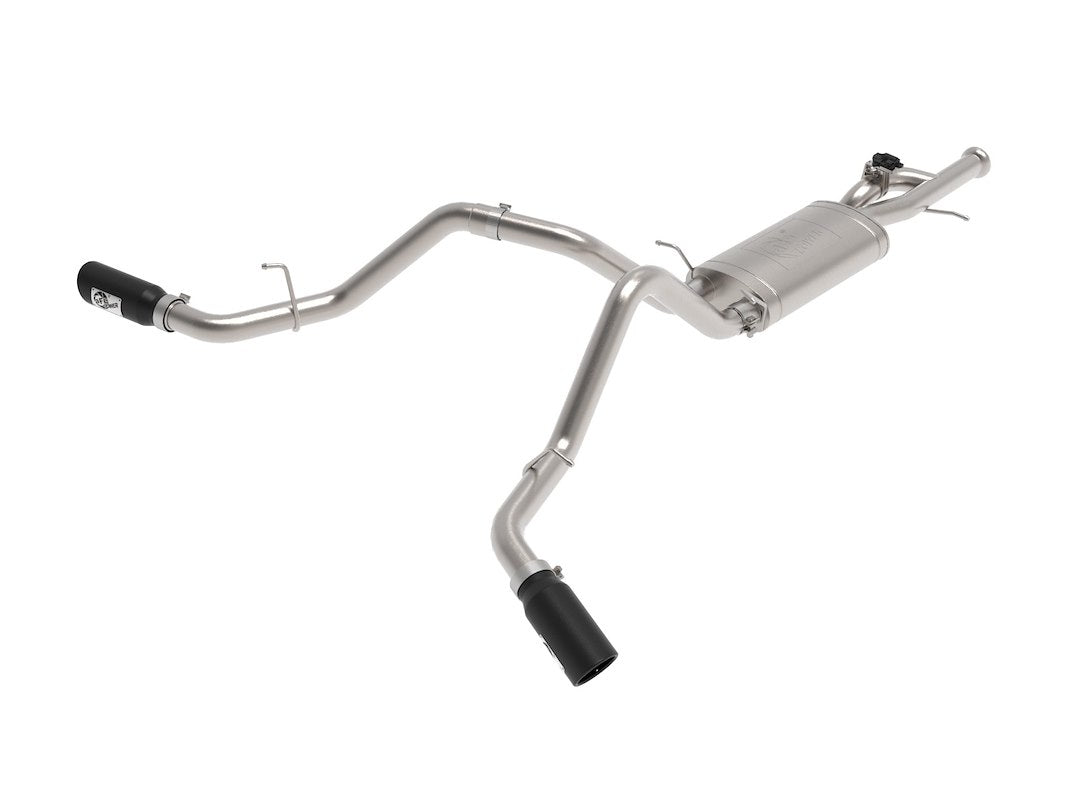 Afe Power 49-34133-B Gemini Xv 3' Cat-Back Exhaust System, Black Tips, 304 Stainless Steel, Fits Gm Trucks