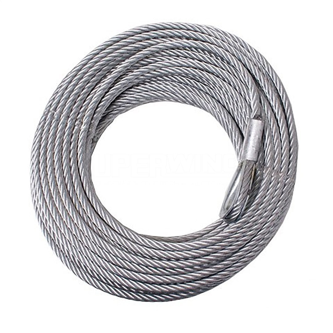 Superwinch 90-24563 Steel Wire Winch Rope 1/2' X 90' Fits Tiger Shark 17500 Tiger Shark 18000 Talon 14 Talon 18 Winches