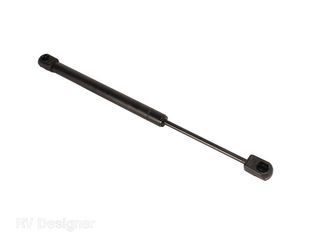 Rv Designer G29, Gas Prop Door Support, 20 Inch, 120 Lb. Load Capacity, Exterior Hardware , Black