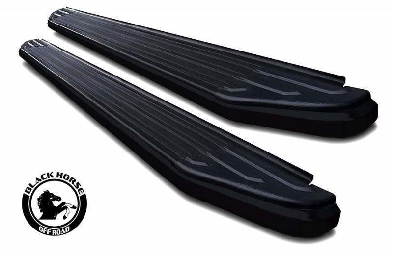 Black Horse Off Road Peerless Running Boards Black Compatible With 2005-2023 Toyota Tacoma-Pr-T585Bk