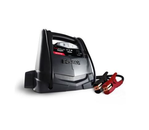 Schumacher SJ1329 Jump Starter - 600 Peak Amps, 12V Portable Power for Motorcycles & 4-6 Cylinder Cars, Black