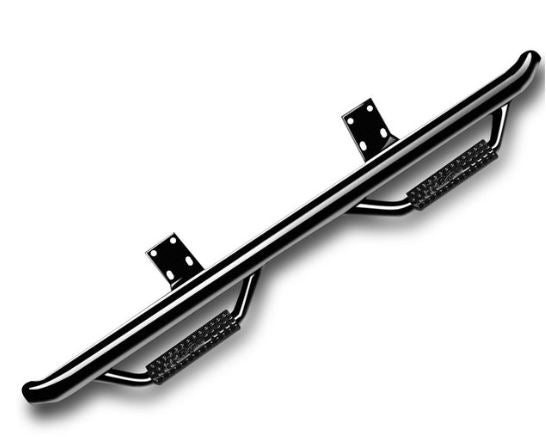 N-Fab Nerf Steps For Silverado/Sierra | Cab Length, Heavy Duty Steel, Gloss Back | C1971Qc | Fits 2019-2024 Chevrolet Silverado/Gmc Sierra 1500, 2020-2021 2500/3500 (Next Generation) Double Cab