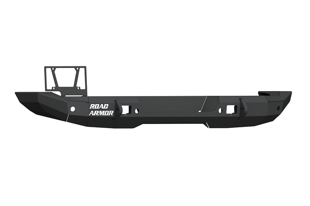 Road Armor Rear Bumper for Jeep Wrangler, Model 5183R0B, Black Alloy Steel