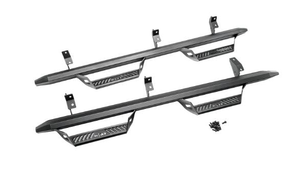 Realtruck Predator Pro Steps For Ford Bronco | Wheel-To-Wheel, Rust-Proof Aluminum, Textured Black | Prf2156B-Tx | Fits 2021-2024 Ford Bronco 2-Door