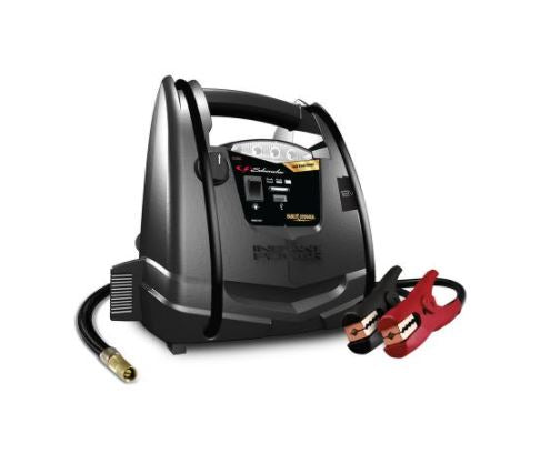Schumacher SJ1331 Rechargeable AGM Jump Starter - 800 Amps, Air Compressor, 12V DC/USB Power Station for Gas/Diesel Vehicles