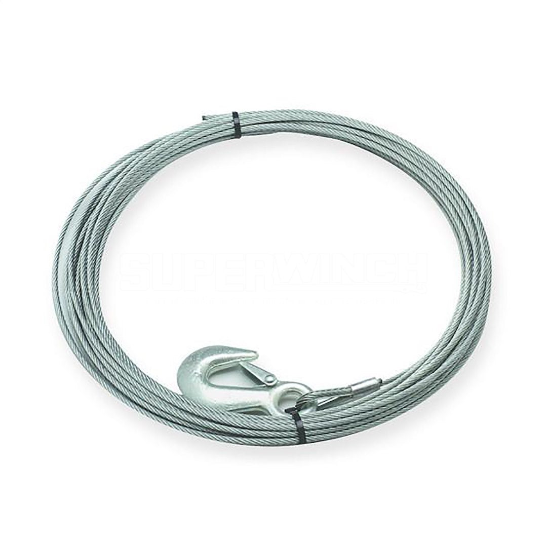 Superwinch 90-24576 Steel Wire Winch Rope 3/8' X 80' Fits Tiger Shark 11500 Nx10000 Winches