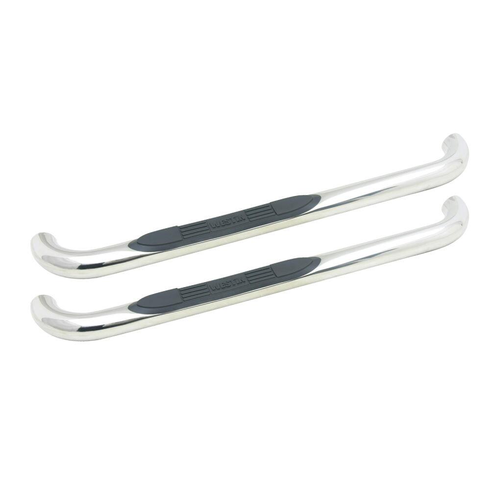 Westin 23-1320 E-Series 3" Round Nerf Bars, Polished Stainless Steel, Fits 1999-2016 F250/F350/F450/F550HD Super Duty Standard