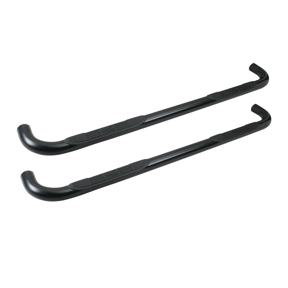 Westin 25-1955 Signature 3 Round Nerf Bars Fits 1999-2013 Silverado Sierra 1500 2001-2014 Silverado Sierra 2500 3500Hd Crew Cab Black Pair