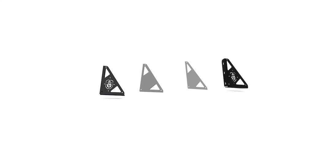 Road Armor - Treck Rear Ratchet Strap And Vertical Support Mount - Tex Blk (Pair) (500Brs-Rgk)