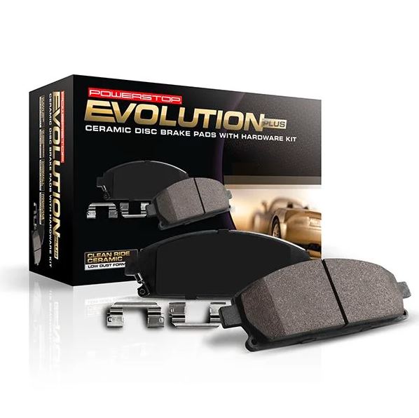 Power Stop 17-1053B Z17 Clean Ride Rear Ceramic Brake Pads With Hardware For Dodge Durango 2018-2022, Jeep Grand Cherokee 2018-2021 [Model Specific]