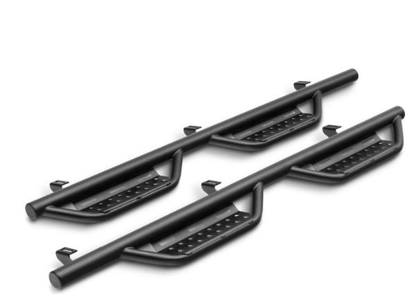 Realtruck Nerf Rs Steps For Jeep Wrangler Jlu | Wheel-To-Wheel, Steel, Textured Black | 518416612 | Fits 2018-2024 Jeep Wrangler Jlu 4 Door Suv, Srw Gas