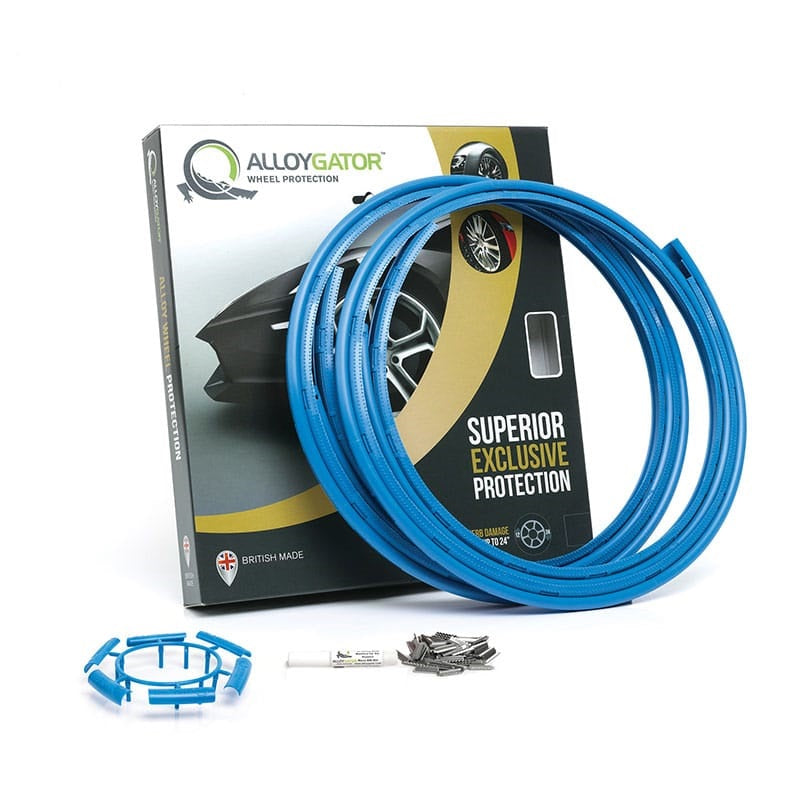 Alloygator Wheel Protectors K4 Skyexc, Sky Blue 24 Inch (4-Pack)