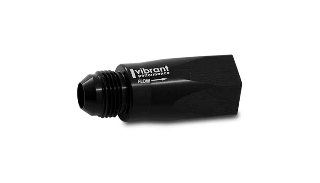 Vibrant Performance Ball Style Inline One Way Check Valve -6An