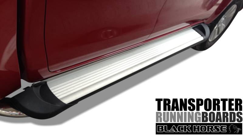 Black Horse Off Road Black Horse Silver Aluminum Transporter Running Boards Compatible With 2019-2022 Ram 1500 Excl. 2019 Ram 1500 Classic