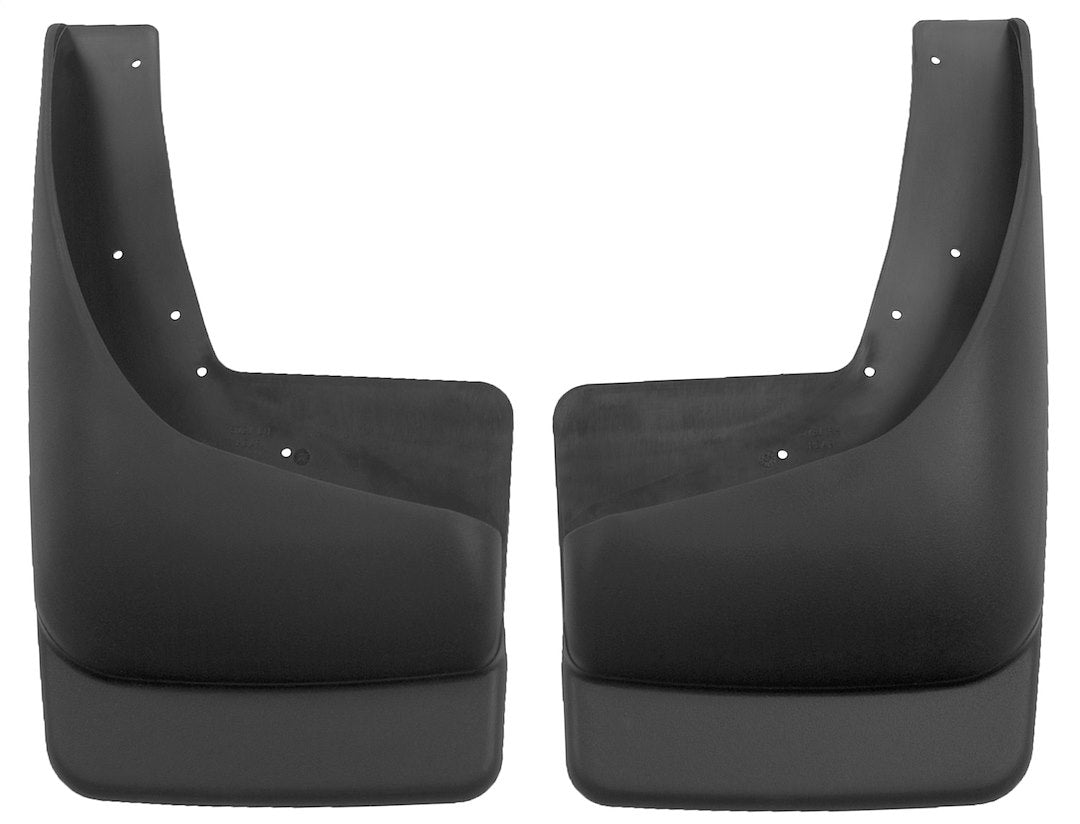 Husky Liners Mud Guards | Rear Mud Guards - Black | 57241 | Fits 2002-2006 Chevrolet Avalanche 1500/2500, 1999-2006 Chevrolet Silverado 1500 Fleetside/2500/Suburban W/O Fender Flares, And More 2 Pcs