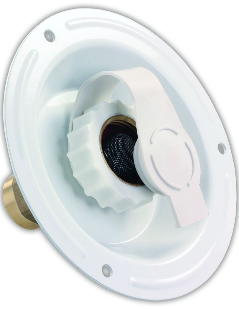 Jr Products 62115 City Water Dish - 1/2 Fpt , White
