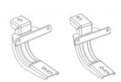 Go Rhino Oe Xtreme Brackets | Mild Steel, Textured Black | 6845165 | Fits 2020-2024 Jeep Gladiator Jt, 4-Door