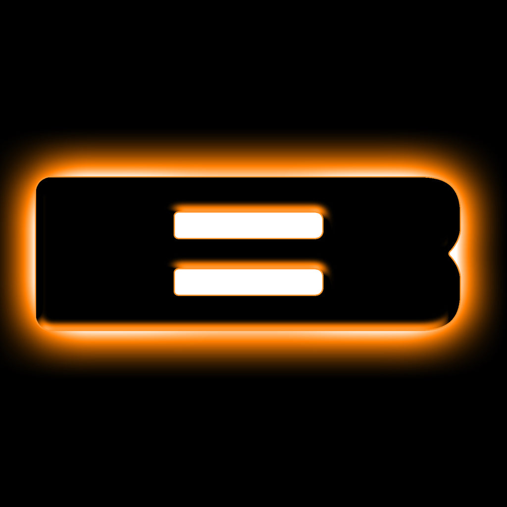Oracle Lighting 3140-A-001 Single Universal Illuminated White Led Letter B With Matte Black Finish Letter Badge - Sleek Design - Customized High-End Appearance