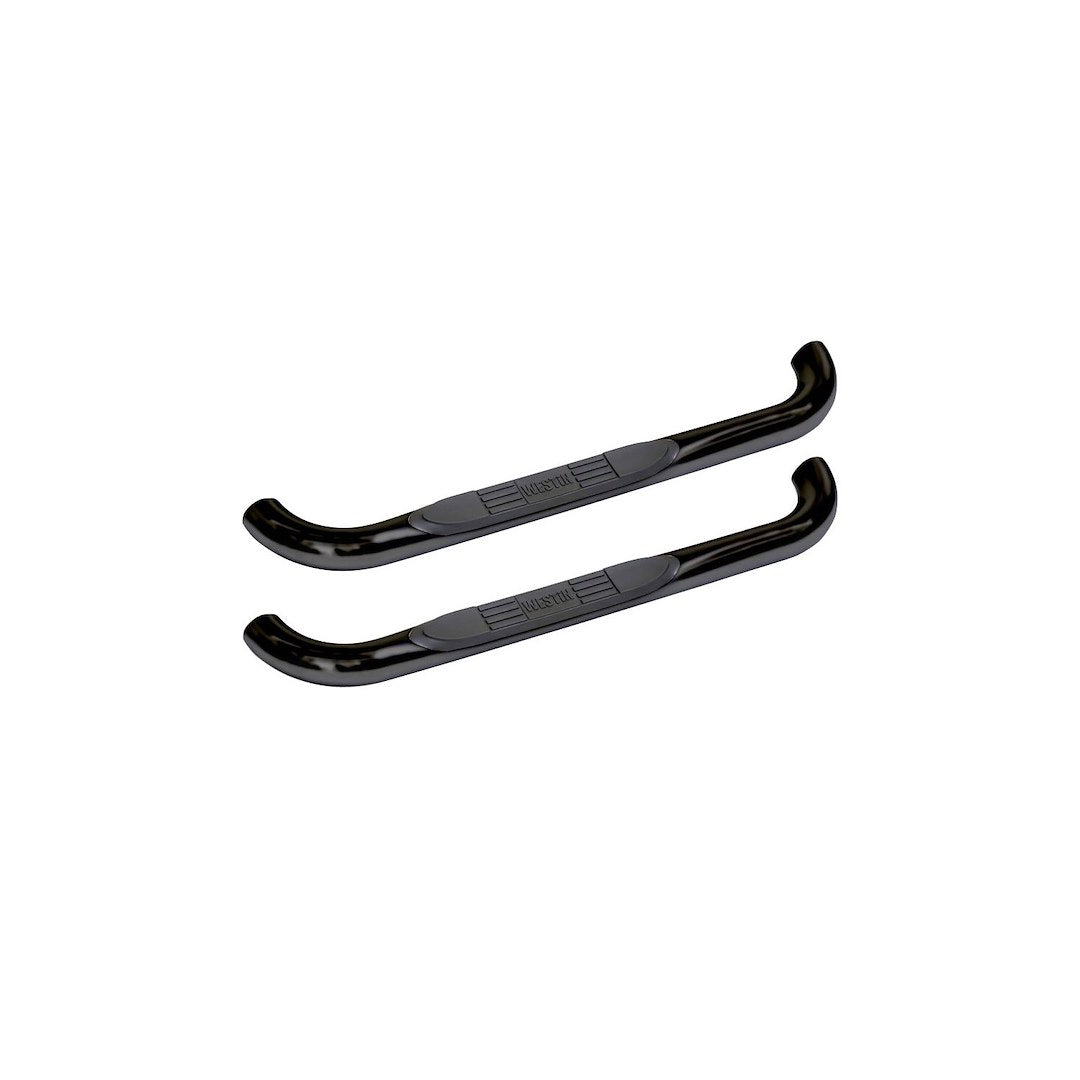 Westin E-Series 3" Round Nerf Bars, Alloy Steel, Black, Model 23-0535, Fits 1980-1997 F150 F250 F350 Standard Cab & Bron