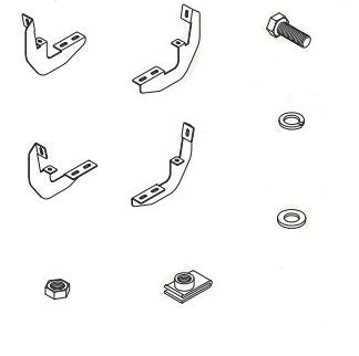 Raptor Series Rb-0700-Bk: Slide Track Bracket Kits, Black - 04-23 Nissan Titan; Titan Xd Extended Cab/King Cab/Crew Cab
