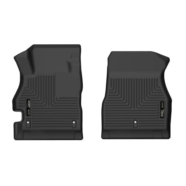 Husky Liners X-Act Contour Floor Mats | Fits 2020-2024 Nissan Versa | Front Row, 2-Pc Black - 54941