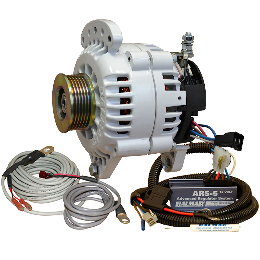 Ballard Commercial Industries, Inc. 60-Yp-120-K6 Balmar Alternator 120 Amp Saddle Mount Ars Regulator W/Temp Sensor Single K6 Pulley