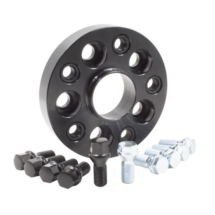 Wheel Accessories Parts 1 Pc 1 Pc Hub Centric Euro Wheel Spacer Adapter 25Mm Thick 57.1Mm Hub Adapts 5X100 Bolt Pattern To 5X112 Bolt Pattern Includes M14X1.5 Chrome Bolts Fits Vw & Audi