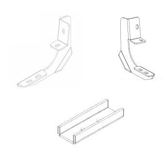 Go Rhino 6942355 Rb10/Rb20 Running Boards - Mounting Brackets Only For Chevrolet 15-24 Colorado, Gmc 15-24 Canyon (Crew Cab Pickup)