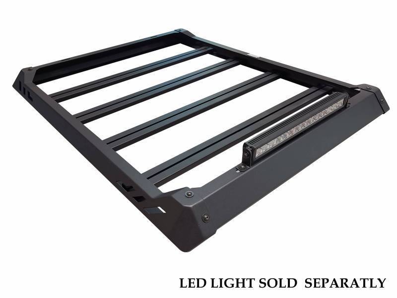 Black Horse Traveler Aluminum Roof Mounted Cargo Basket Rack (50'X9'X15') Aluminum Compatible With Cars Truck Suvs-Trrb2
