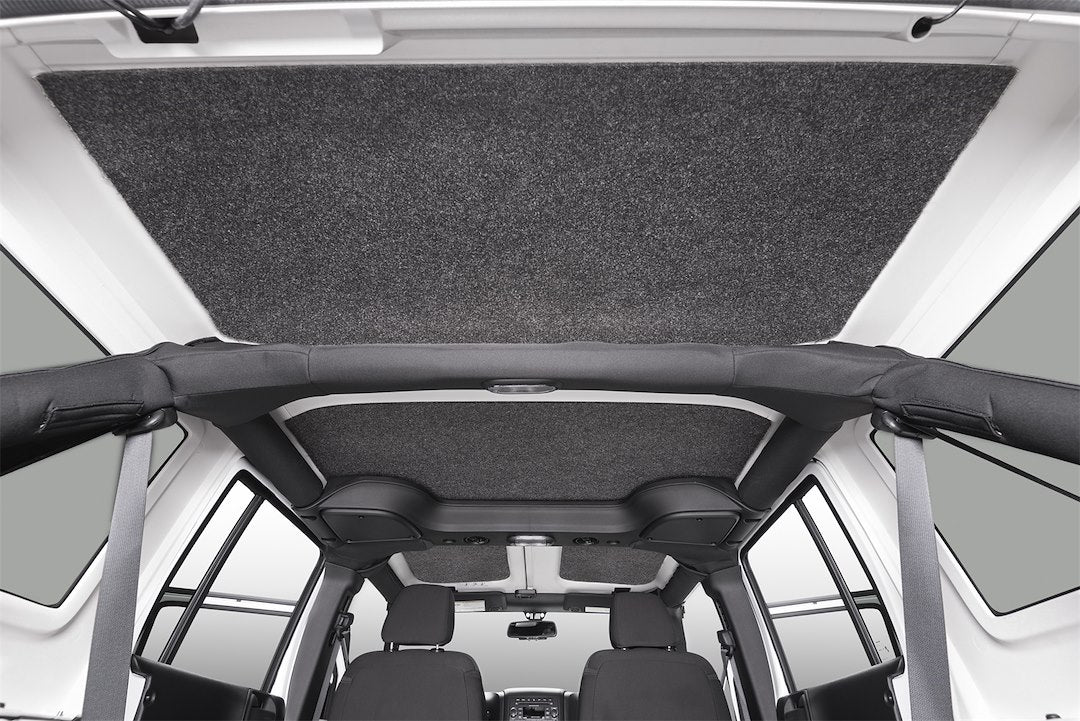 Bedrug Jeep Headliner 2018-2023 Wrangler 2 Door Custom Cut Gray 4 pc. Model HLJL182DRK