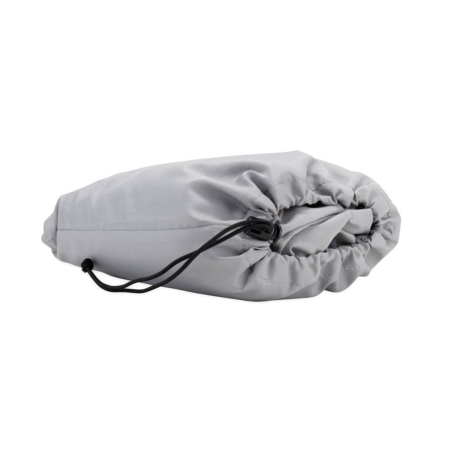 Camco Rhino Rv Tote Tank Nylon Cover Accessory With Cinch Strap, Elastic Edges, And Water Drainage Grommet For 28 And 36-Gallon Tanks, Large, Gray