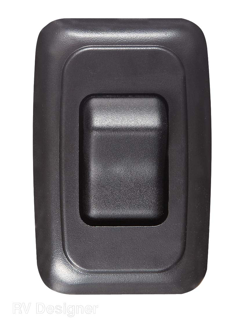 Rv Designer Collection S521 Contoured Wall Switch Single On Black