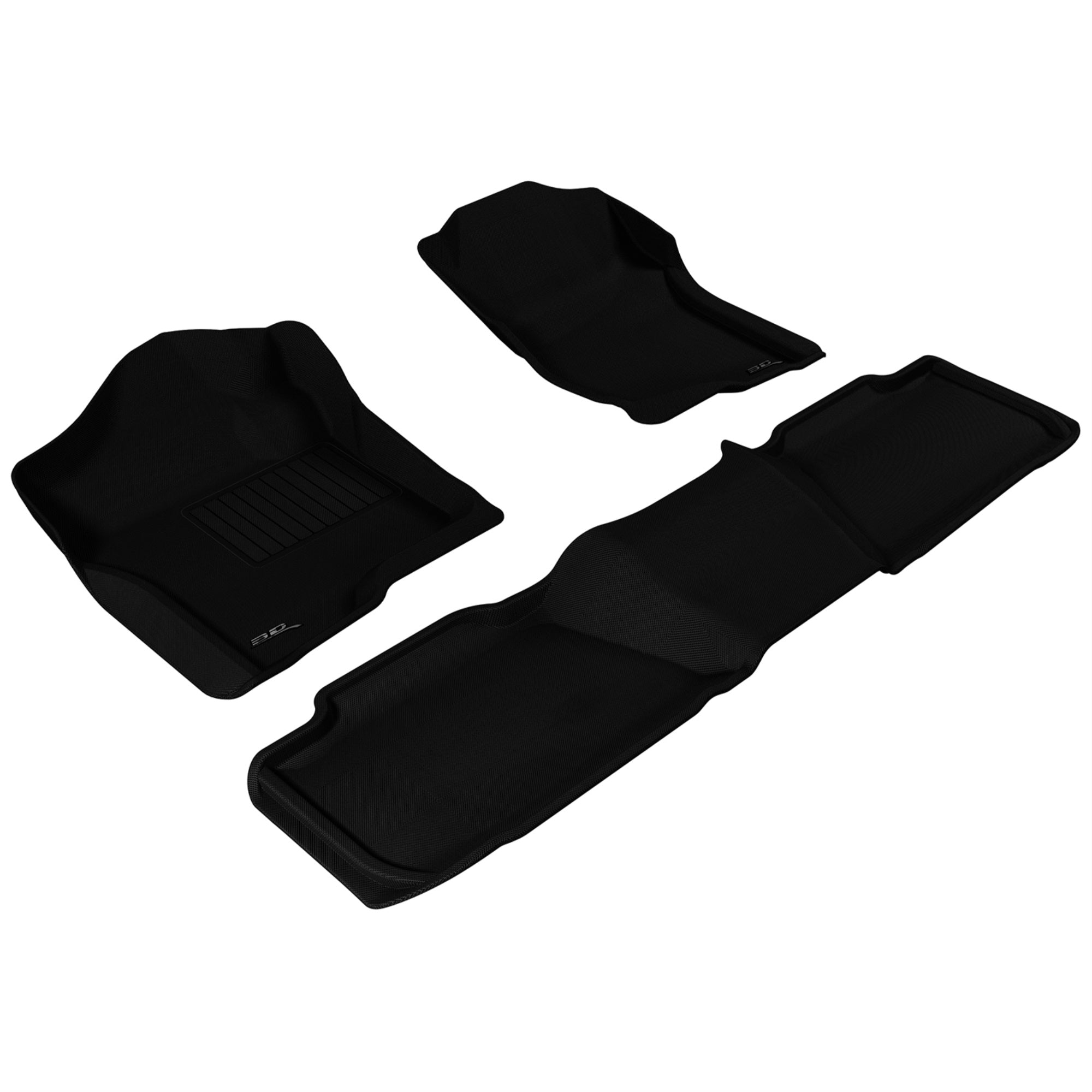 3D Maxpider Chevrolet Tahoe With Bench 2Nd Row 2007-2014 Kagu Black R1 R2