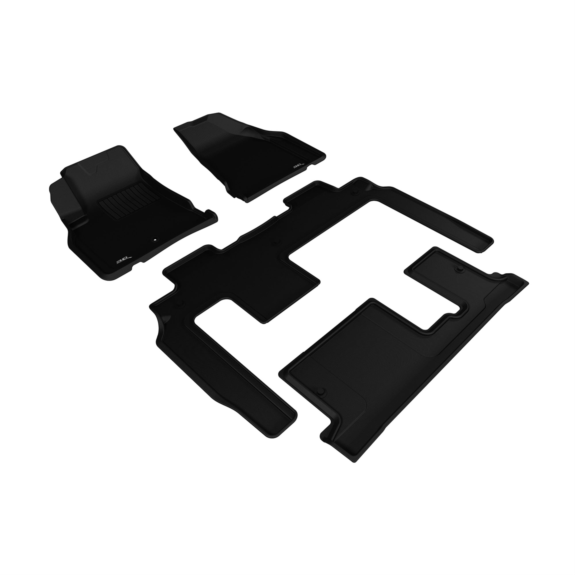 3D MAXpider CHEVROLET TRAVERSE WITH BENCH 2ND ROW 20092017 KAGU BLACK R1 R2 R3