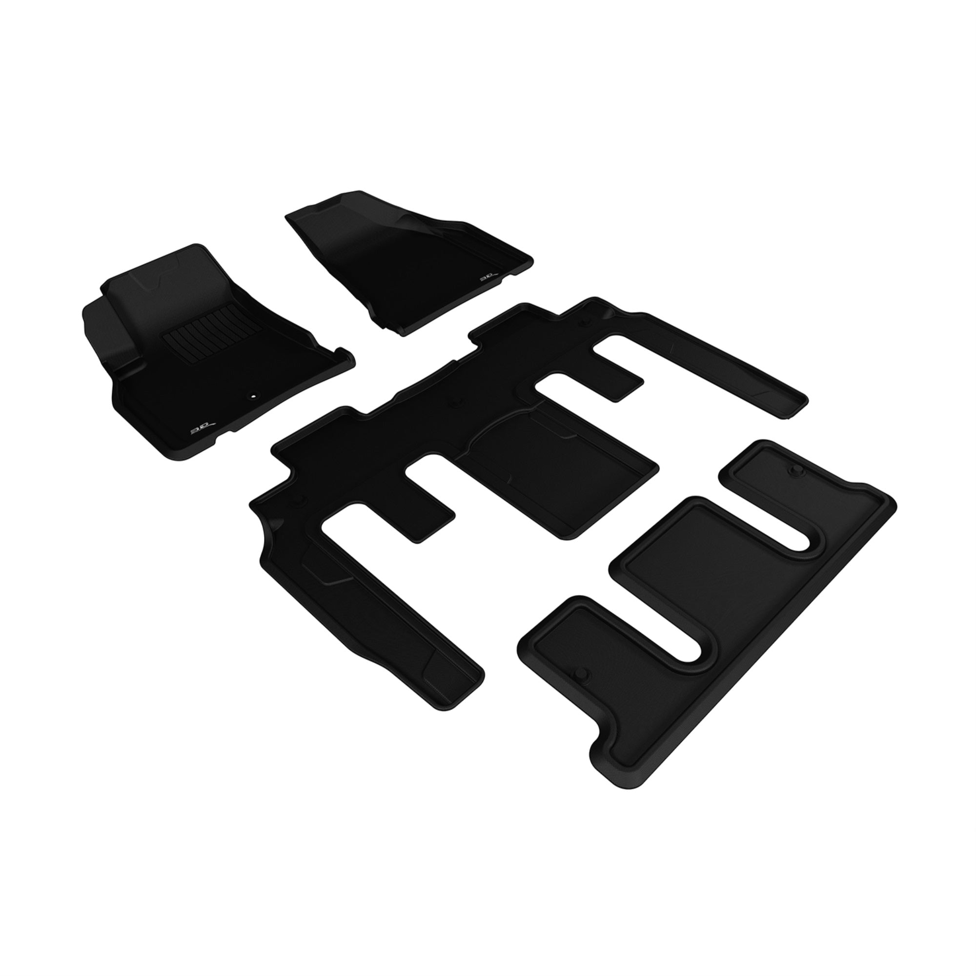 3D Maxpider Chevrolet Traverse With Bucket 2Nd Row 2009-2017 Kagu Black R1 R2 R3