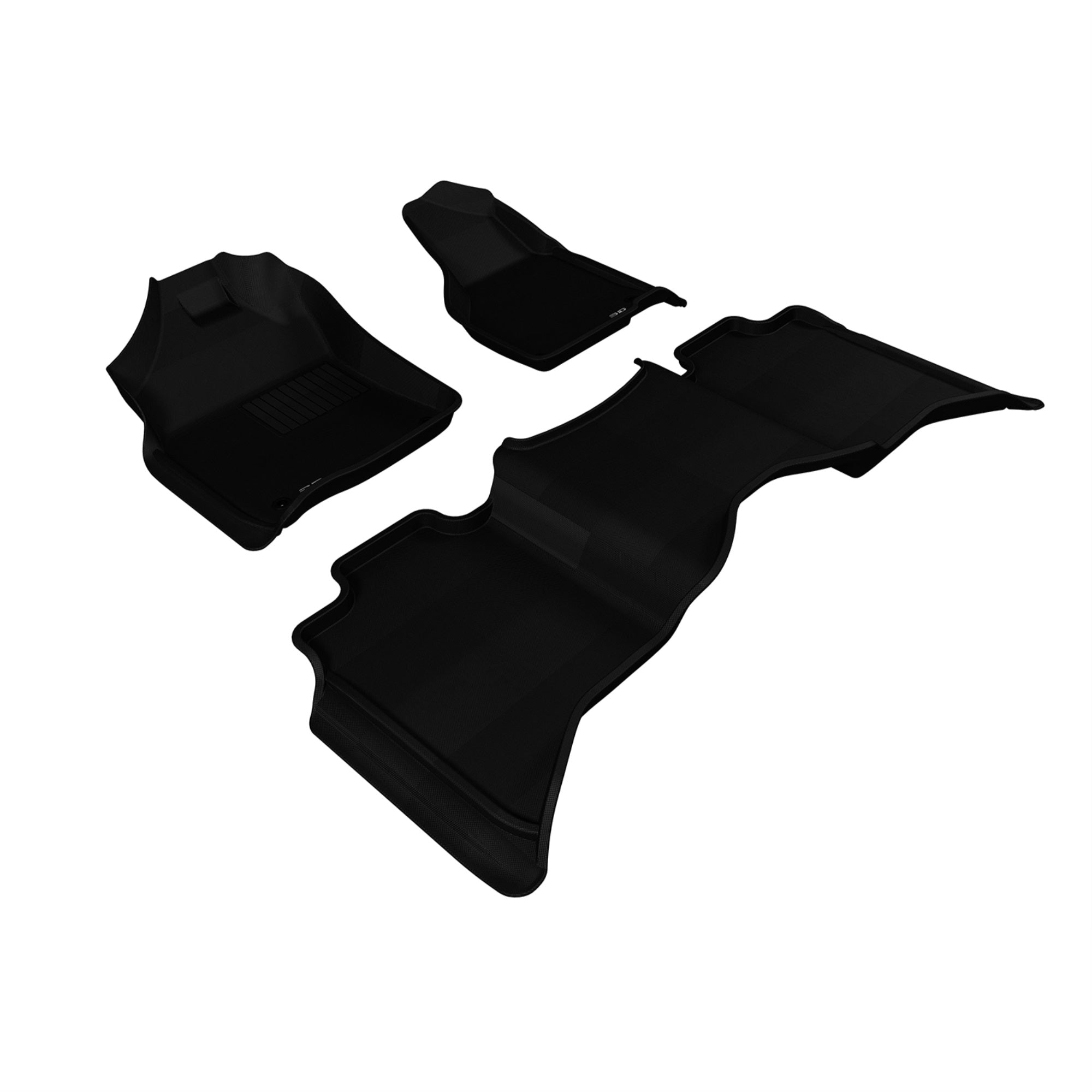 3D MAXpider DODGE RAM 1500 / 2500 / 3500 CREW CAB 20122018 / RAM 1500 CLASSIC CREW CAB 20192022 KAGU BLACK R1 R2 (2 EYELETS)