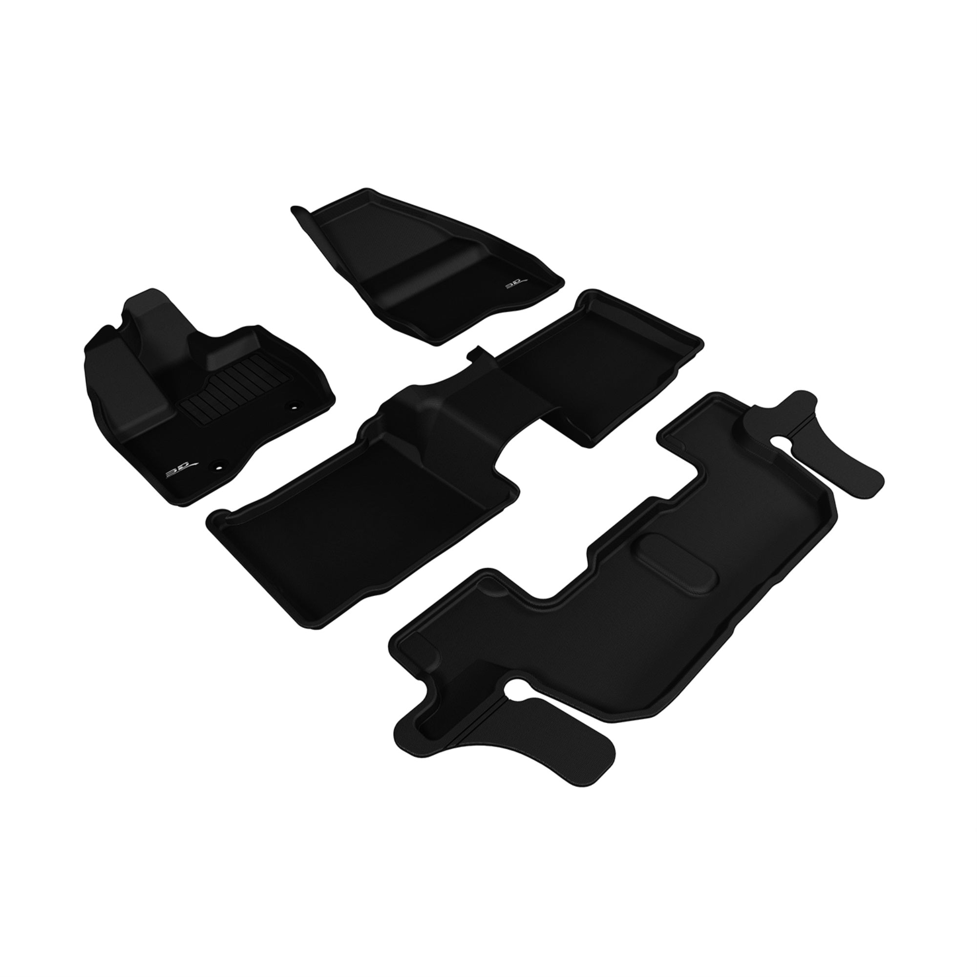 3D MAXpider FORD EXPLORER WITH 2ND ROW CENTER CONSOLE 20112014 KAGU BLACK R1 R2 R3